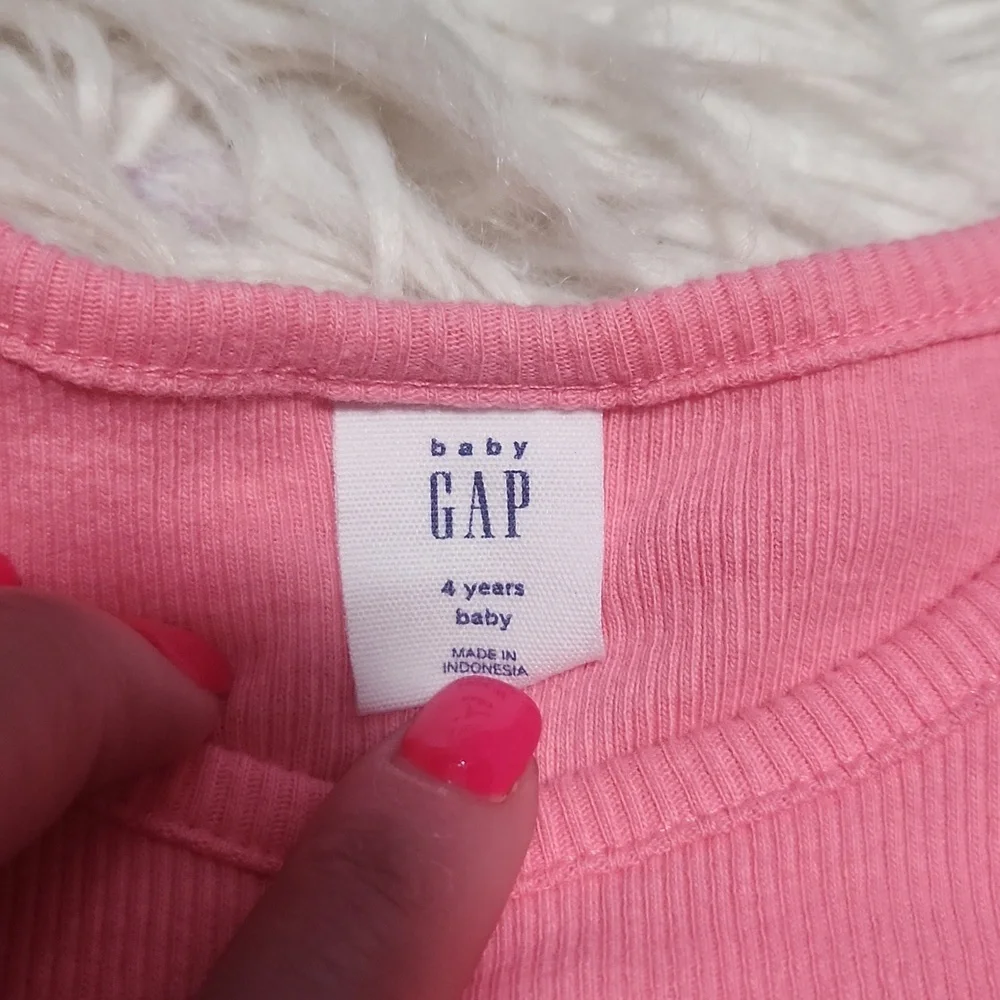 Baby Gap Eyelet Pink Tank Top- 4 Years